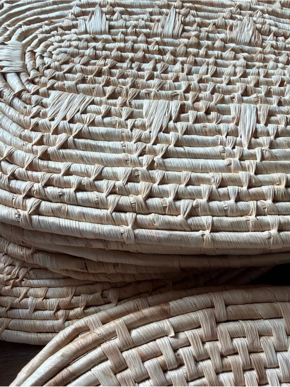 Oval Wicker Woven Placemats Rattan Boho Vintage 18x11.5” Coastal Set of 12
